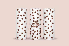 iced coffee books skinny tumbler sublimation design for 20oz and 30oz skinny tumbler sublimation wrap