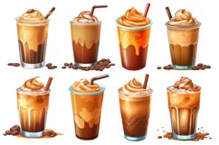 Iced Coffee Clipart Bundle, 3D Illustration Design Product Image 2