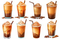 Iced Coffee Clipart Bundle, 3D Illustration Design Product Image 3