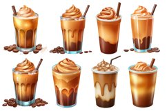 Iced Coffee Clipart Bundle, 3D Illustration Design Product Image 4