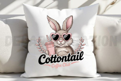 Cottontail Coffee Club Sublimation PNG Product Image 4