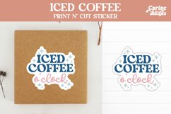Iced Coffee O'Clock Sticker