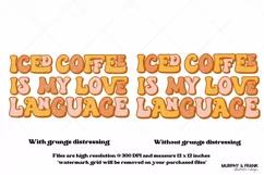 Iced Coffee Png | Iced Coffee Sublimation Png for Shirts 