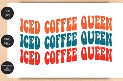 Iced Coffee Queen Sublimation Design Product Image 1