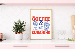 Iced Coffee Sunshine PNG, Summer Digital Design Product Image 3