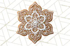 Gingerbread Clip Art PNG, Christmas Ornament Icons Clipart Product Image 3