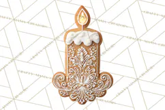 Gingerbread Clip Art PNG, Christmas Ornament Icons Clipart Product Image 3