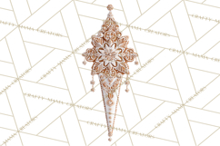 Gingerbread Clip Art PNG, Christmas Ornament Icons Clipart Product Image 5