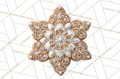 Gingerbread Clip Art PNG, Christmas Ornament Icons Clipart Product Image 4