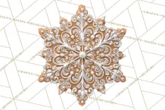 Gingerbread Clip Art PNG, Christmas Ornament Icons Clipart Product Image 5