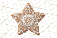 Gingerbread Clip Art PNG, Christmas Ornament Icons Clipart Product Image 2