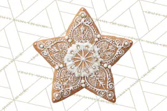 Gingerbread Clip Art PNG, Christmas Ornament Icons Clipart Product Image 2