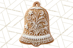 Gingerbread Clip Art PNG, Christmas Ornament Icons Clipart Product Image 4