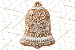Gingerbread Clip Art PNG, Christmas Ornament Icons Clipart Product Image 4