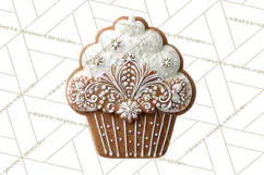 Gingerbread Clip Art PNG, Christmas Ornament Icons Clipart Product Image 5