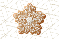 Gingerbread Clip Art PNG, Christmas Ornament Icons Clipart Product Image 5