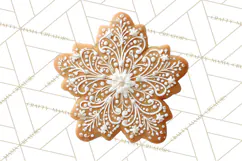 Gingerbread Clip Art PNG, Christmas Ornament Icons Clipart Product Image 5