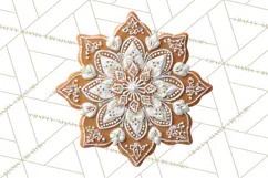 Gingerbread Clip Art PNG, Christmas Ornament Icons Clipart Product Image 3