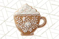 Gingerbread Clip Art PNG, Christmas Ornament Icons Clipart Product Image 4