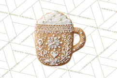 Gingerbread Clip Art PNG, Christmas Ornament Icons Clipart Product Image 4