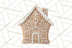 Gingerbread Clip Art PNG, Christmas Ornament Icons Clipart Product Image 5