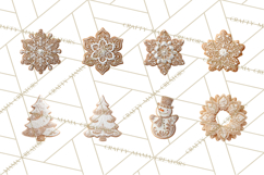 Gingerbread Clip Art PNG, Christmas Ornament Icons Clipart Product Image 6
