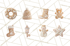 Gingerbread Clip Art PNG, Christmas Ornament Icons Clipart Product Image 3