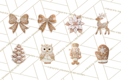Gingerbread Clip Art PNG, Christmas Ornament Icons Clipart Product Image 4