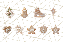 Gingerbread Clip Art PNG, Christmas Ornament Icons Clipart Product Image 2