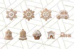 Gingerbread Clip Art PNG, Christmas Ornament Icons Clipart Product Image 5