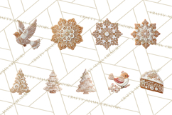 Gingerbread Clip Art PNG, Christmas Ornament Icons Clipart Product Image 8