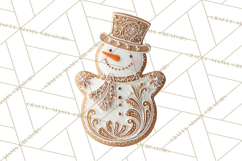 Gingerbread Clip Art PNG, Christmas Ornament Icons Clipart Product Image 4