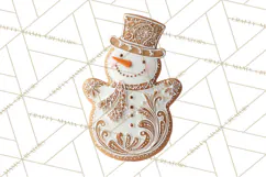 Gingerbread Clip Art PNG, Christmas Ornament Icons Clipart Product Image 4