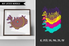 Map, Mandala SVG, layered, cut file, bundle, patriotic, clip art, banners, scrapbook, party invitations, covers, accessories, birthdays, t-shirts, mugs, stencils, pillow- design, wall art, greeting cards, cricut svg, map, mandala, silhouette, cut file, pa