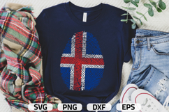 Iceland SVG | Iceland Flag Fingerprint | SVG PNG DXF EPS Product Image 1
