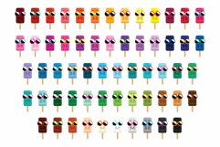 Happy Sunglasses Ice Pop Clip Art Set Product Image 2