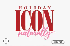 Holiday icon naturally funny xmas quote Product Image 2