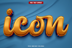 Icon 3D editable text effect Product Image 1