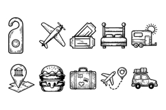 10 Icon Pack Bundle Summer Travel Product Image 1
