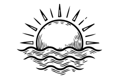 15 Icon Pack Bundle Summer Travel Engraving Style Product Image 12