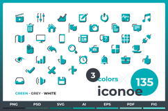 Iconoe - 135 Unique DuoTone Icons Product Image 1