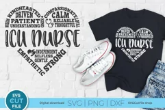 This critical care nurse heart design is great for creating custom shirts and tote bags for your ICU RN nurse friends or coworkers