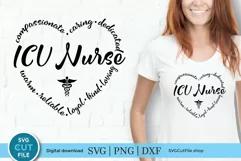 ICU Nurse SVG - create intensive care unit nurse tshirts and tote bags with your Cricut or Silhouette machine