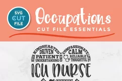 Creating custom shirts and tote bags for your ICU nurse friends or coworkers is easy with this ICU Nurse svg file!