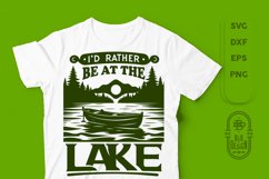 I'd Rather Be at the Lake SVG | Sarcastic, Funny Quote SVG Product Image 1