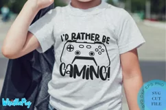 I'd Rather Be Gaming Svg Gamer Svg Gaming Svg Gamer SVG Product Image 1