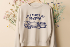 I'd Rather Be Thrifting SVG - Vintage Kitchenware PNG Product Image 2