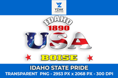 Idaho State Pride Graphic Design Product Image 1