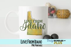 Love from Idaho Sublimation PNG Product Image 1