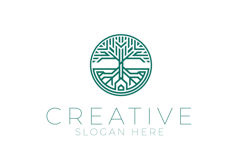 Geometric Tree of Life Logo Product Image 1
